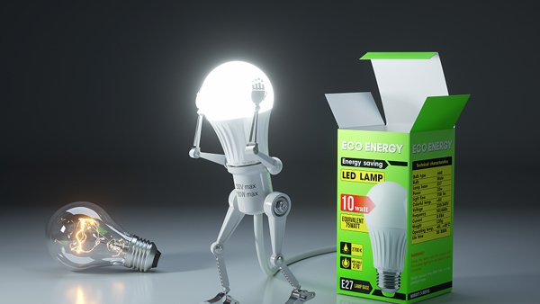 改用节能照明，减少建筑对环境影响