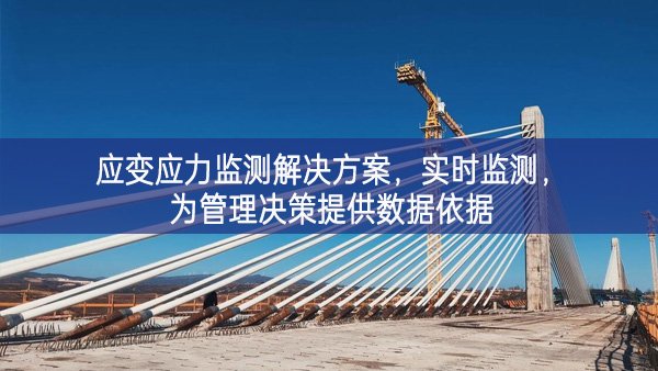 　应变应力监测解决方案，实时监测，为管理决策提供数据依据