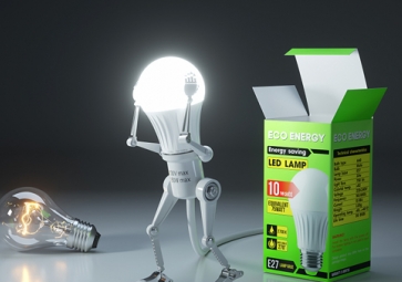 改用节能照明，减少建筑对环境影响