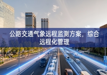 「智慧城市」公路交通气象远程监测方案，综合远程化管理