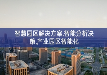 「智慧城市」智慧园区解决方案，智能分析决策，产业园区智能化