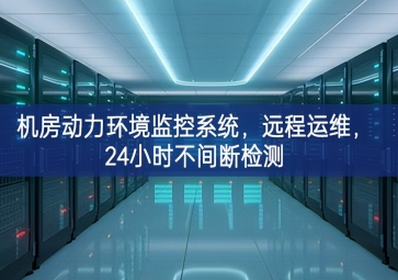机房动力环境监控系统，远程运维，24小时不间断检测